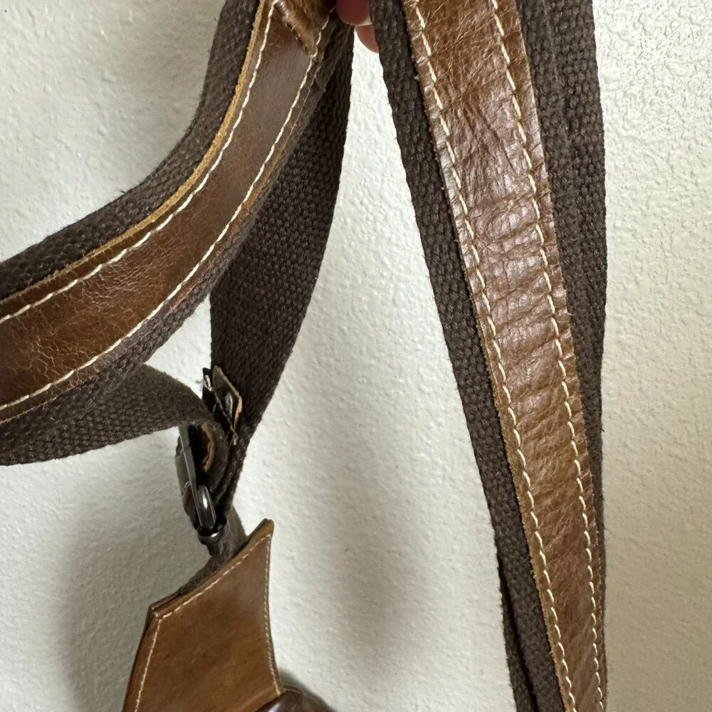 BULLCAPTAIN Genuine Leather Sling Bag Casual Shoulder Chest Crossbody